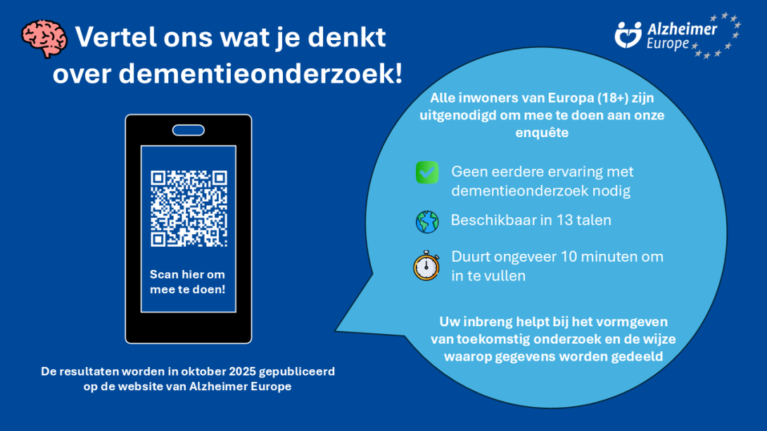 Oproep enquete Alzheimer Europe