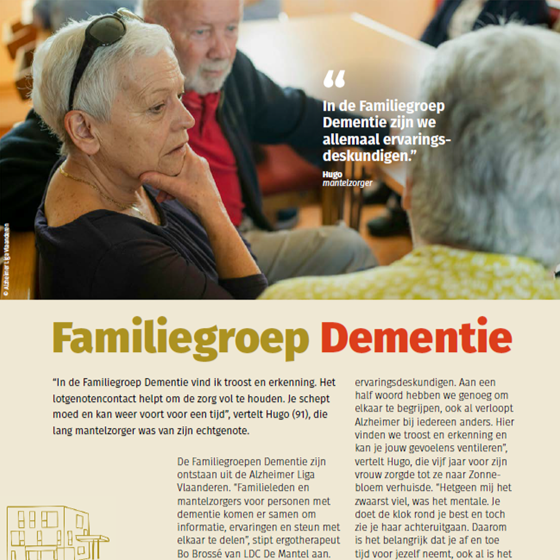 foto van artikel in het Gentse stadsmagazine Wijs
