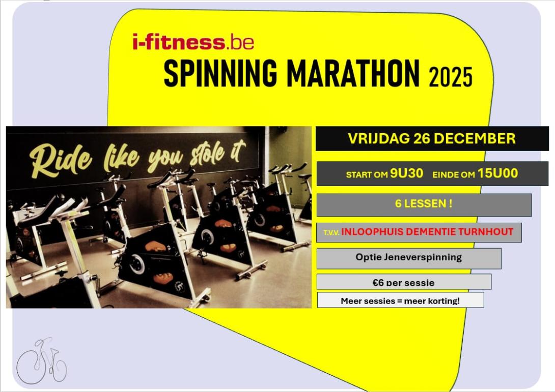 Spinning marathon i fitness