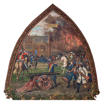 schilderij in schilvorm Kasteel van Gaasbeek