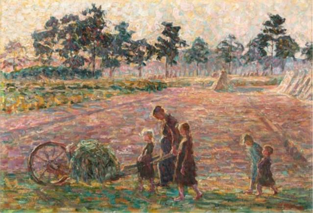 Zomer -landelijk tafereel - schilderij Jenny Montigny
