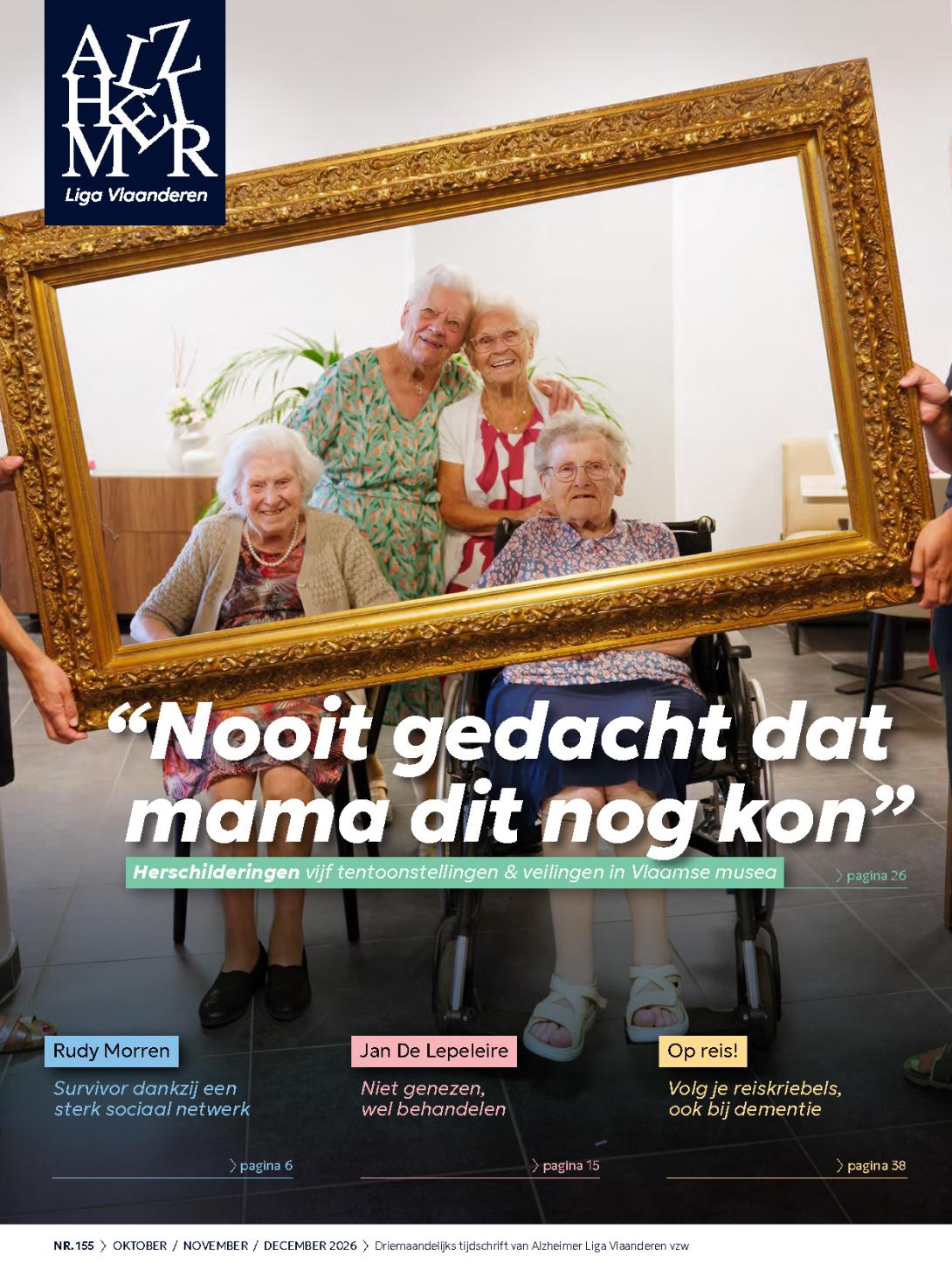 Cover ledenmagazine Alzheimer Liga Vlaanderen editie september 2026